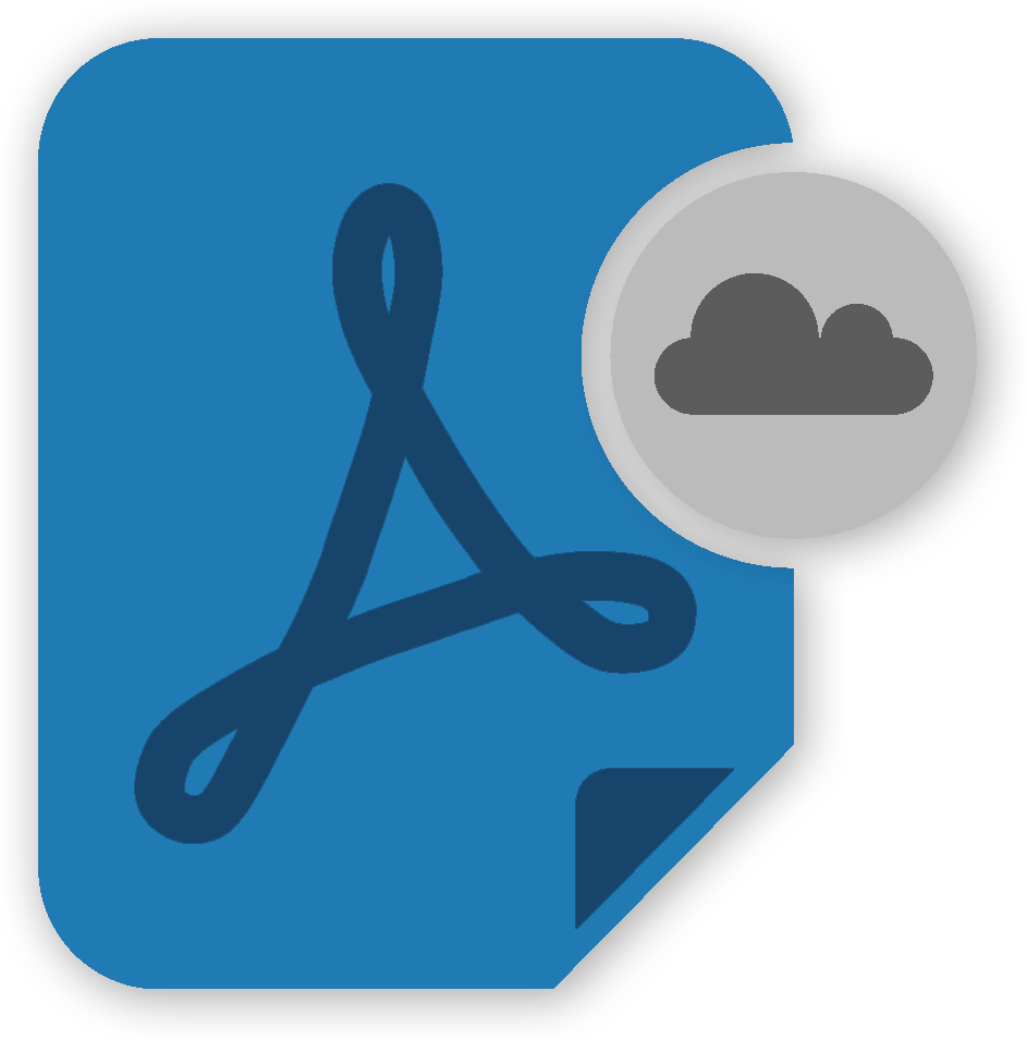 PDF Cloud Icon